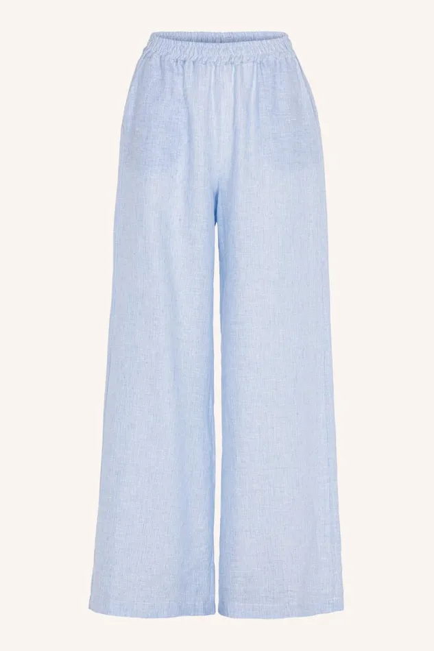 ByBar Broeken Vrouwelijk Randy Pinstripe Pant Sky Blue ByBar Broeken Vrouwelijk Randy Pinstripe Pant Sky Blue