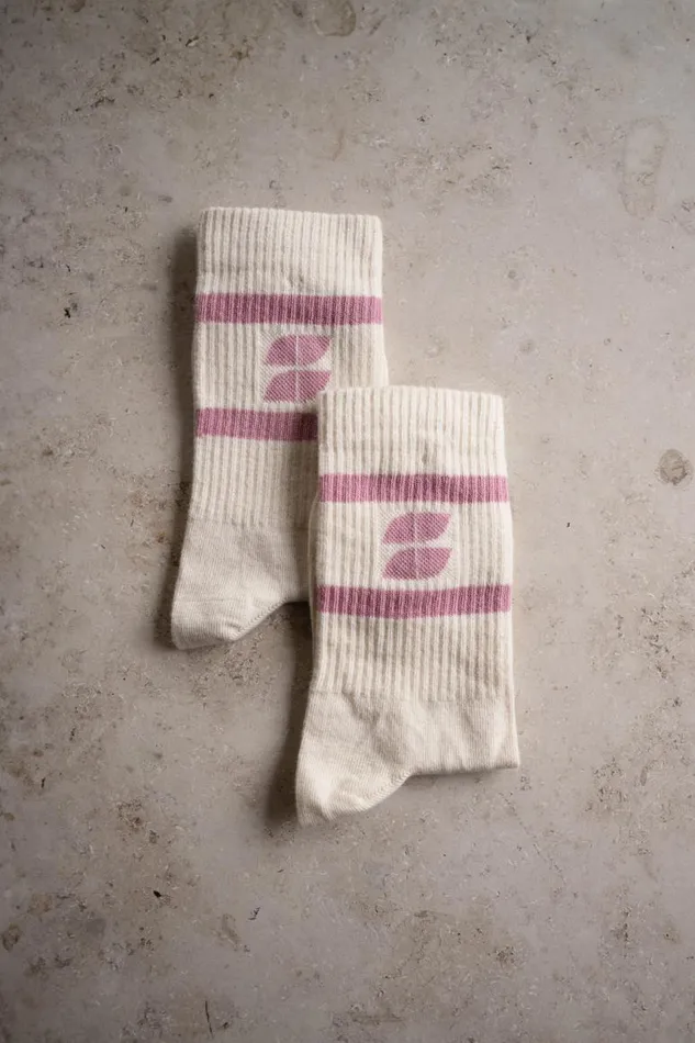 ByBar Sokken and Panty039s Vrouwelijk Logo Uni Socks Ash Rose ByBar Sokken and Panty039s Vrouwelijk Logo Uni Socks Ash Rose