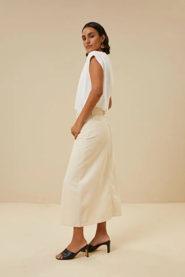 ByBar Tops and Shirts Vrouwelijk Thelma Lucky You Top Off White ByBar Tops and Shirts Vrouwelijk Thelma Lucky You Top Off White