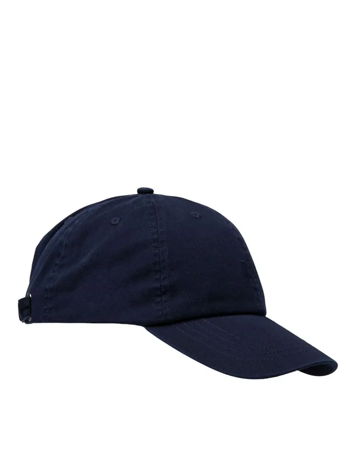 Caps JACK and JONES Mens RDD EMBROIDERY DAD CAP Blue Navy Blazer