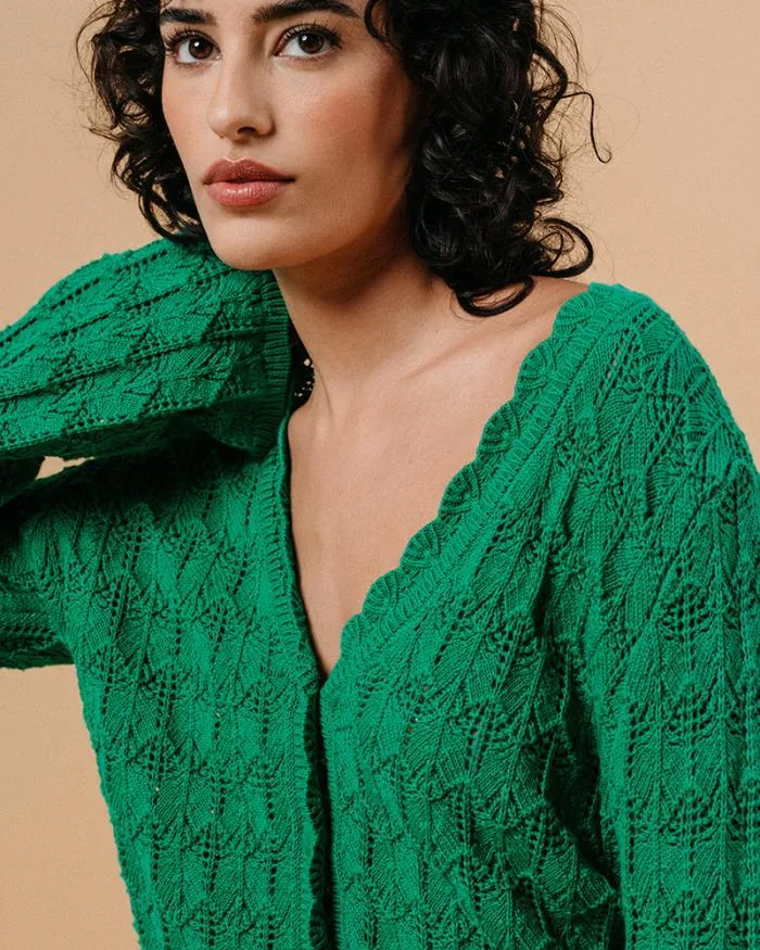 CARDIGAN VERT MAEVA Shop Grace and Mila Cardigans