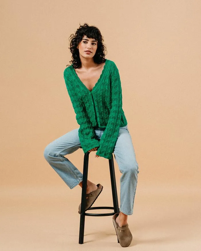 CARDIGAN VERT MAEVA Shop Grace and Mila Cardigans