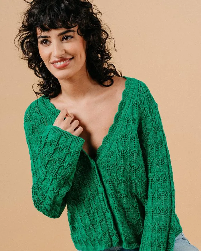 CARDIGAN VERT MAEVA Shop Grace and Mila Cardigans