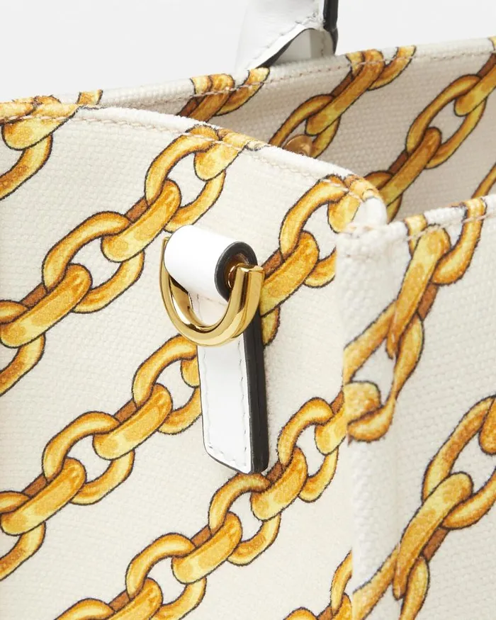 Chain Stripes La Medusa Small Tote Bag Print Women Versace Totes