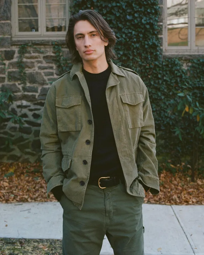 CHARLIE JACKET Uniform Green Men Nili Lotan Jackets and Coats