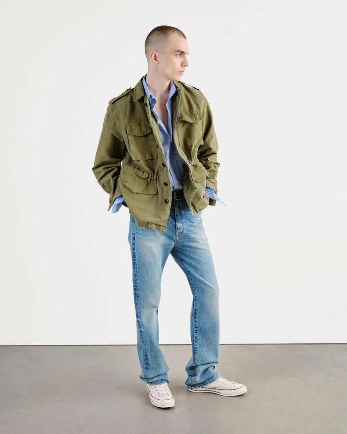 CHARLIE JACKET Uniform Green Men Nili Lotan Jackets and Coats