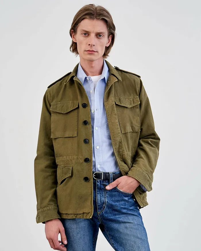 CHARLIE JACKET Uniform Green Men Nili Lotan Jackets and Coats
