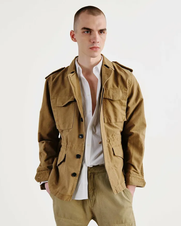 CHARLIE JACKET Uniform Green Men Nili Lotan Jackets and Coats