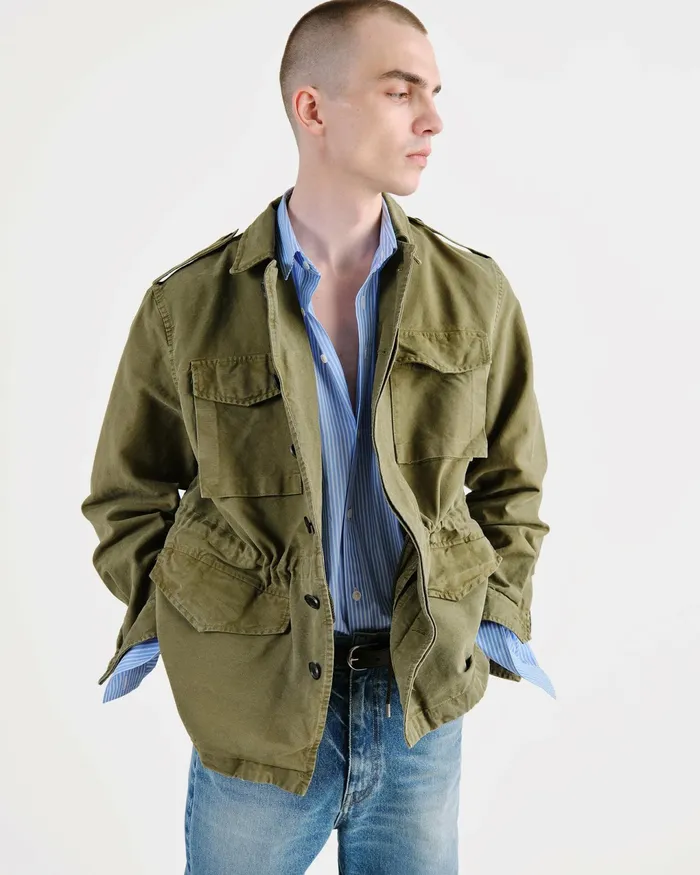CHARLIE JACKET Uniform Green Men Nili Lotan Jackets and Coats