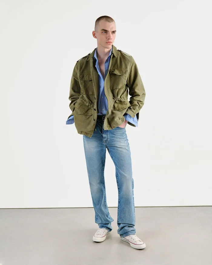 CHARLIE JACKET Uniform Green Men Nili Lotan Jackets and Coats