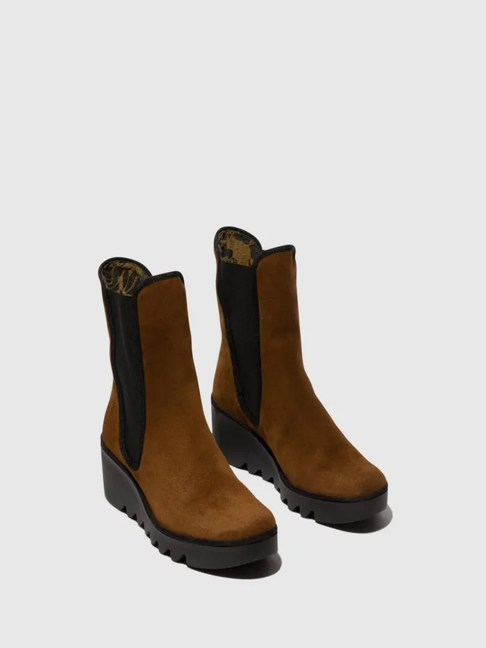 Chelsea Ankle Boots BYRO395FLY CAMEL Women Fly London Ankle Boots