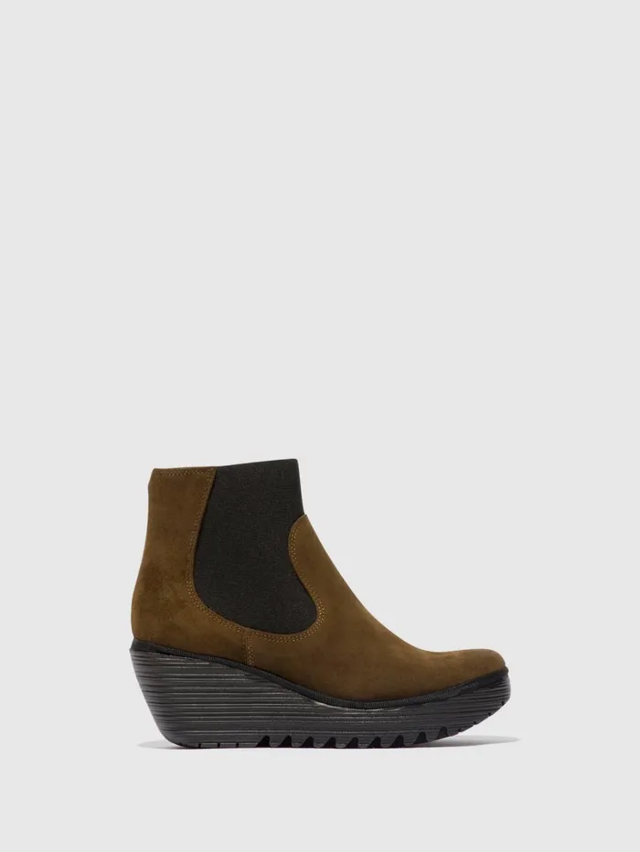 Chelsea Ankle Boots YADE398FLY SLUDGE Women Fly London Ankle Boots