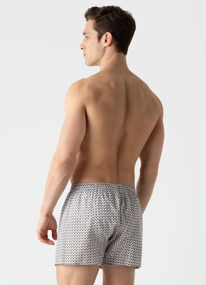 Classic Boxer Shorts In Liberty Fabric Hector Men SUNSPEL Boxer Shorts
