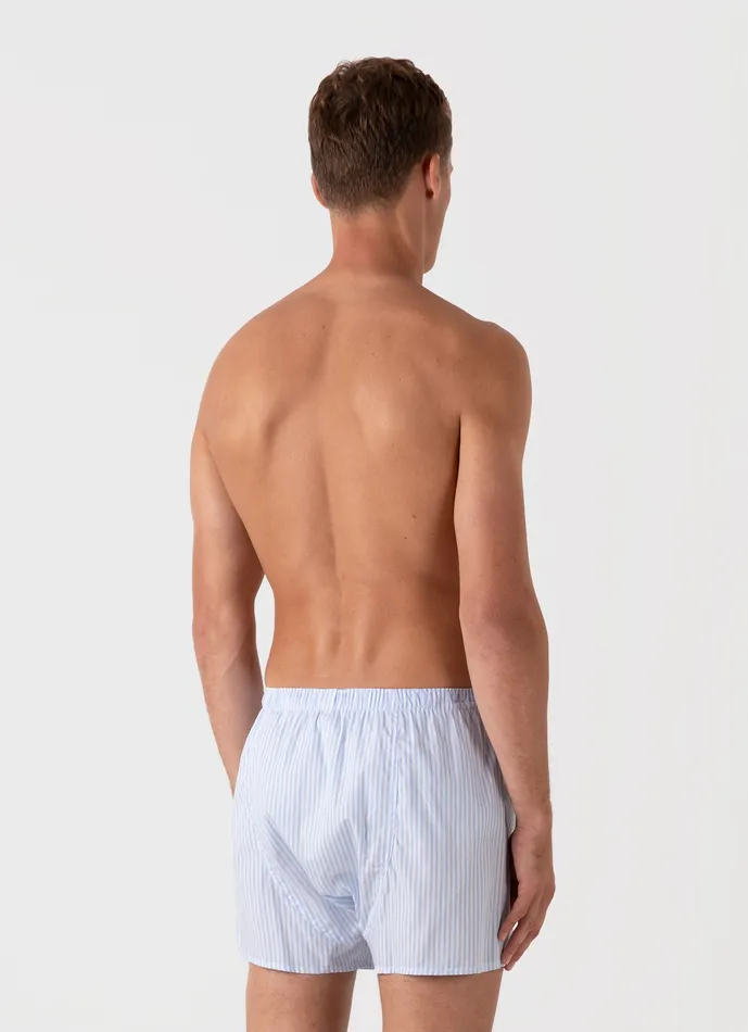 Classic Boxer Shorts WhiteLight Blue Men Boxer Shorts ussunspel Classic Boxer Shorts WhiteLight Blue Men Boxer Shorts ussunspel
