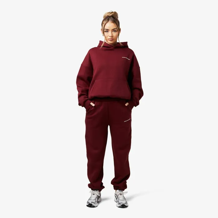 Closure London Core Logo Tracksuit Burgundy Women Tracksuits