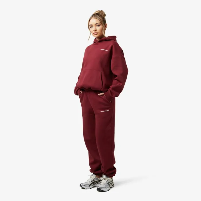 Closure London Core Logo Tracksuit Burgundy Women Tracksuits