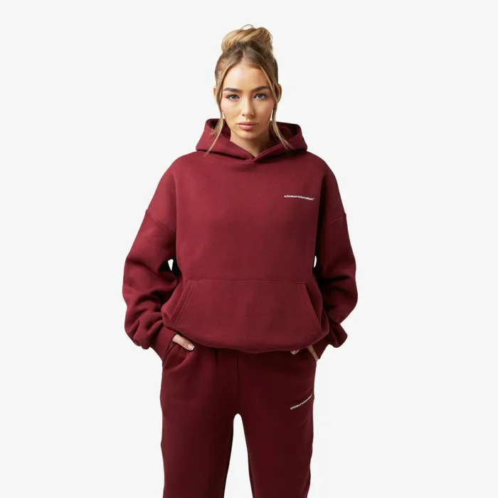 Closure London Core Logo Tracksuit Burgundy Women Tracksuits