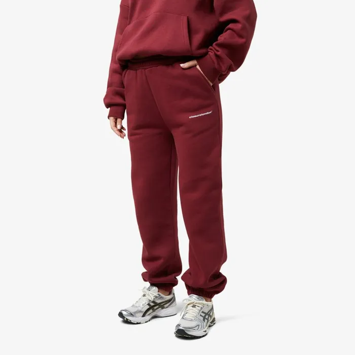 Closure London Core Logo Tracksuit Burgundy Women Tracksuits