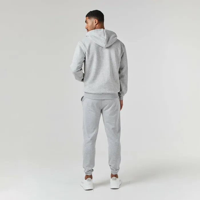 Closure London Relaxed Fit Full Zip Tracksuit Grey Marl Men Tracksuits