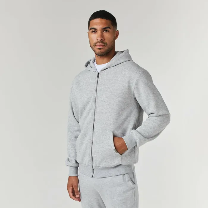 Closure London Relaxed Fit Full Zip Tracksuit Grey Marl Men Tracksuits