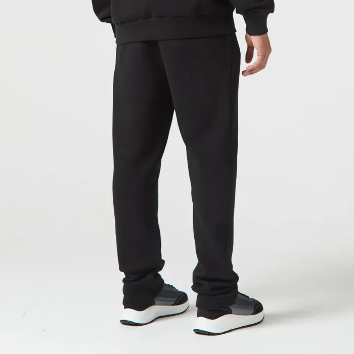 Closure London Relaxed Fit Open Hem Jogger Black Men Joggers
