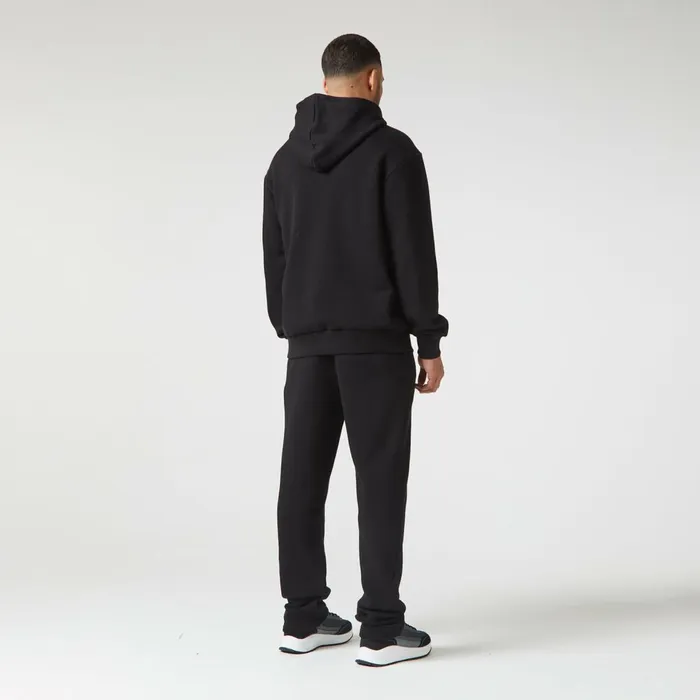 Closure London Relaxed Fit Open Hem Jogger Black Men Joggers