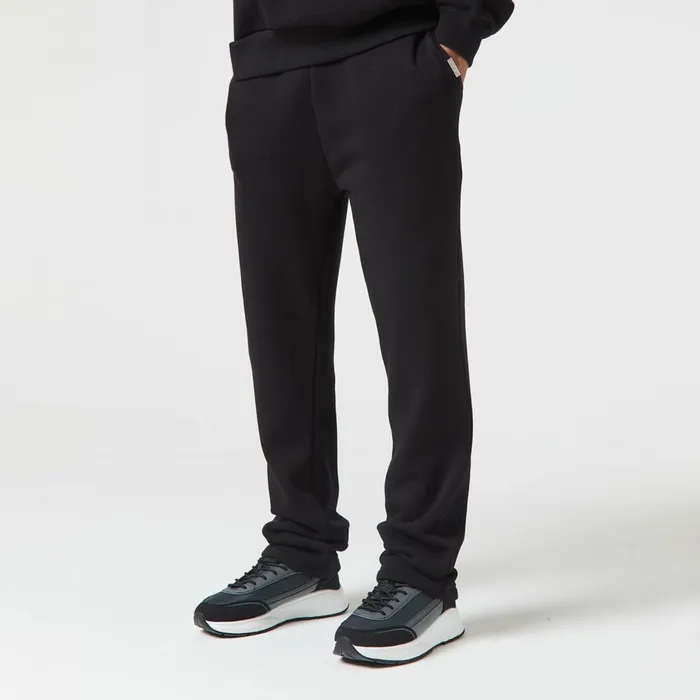 Closure London Relaxed Fit Open Hem Jogger Black Men Joggers