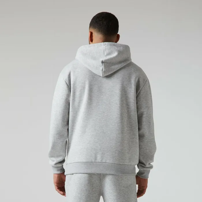 Closure London Relaxed Fit Open Hem Tracksuit Grey Marl Men Tracksuits