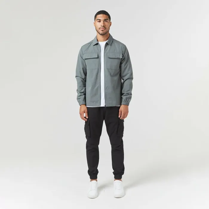 Closure London Smart Utility Overshirt Khaki Men Overshirts