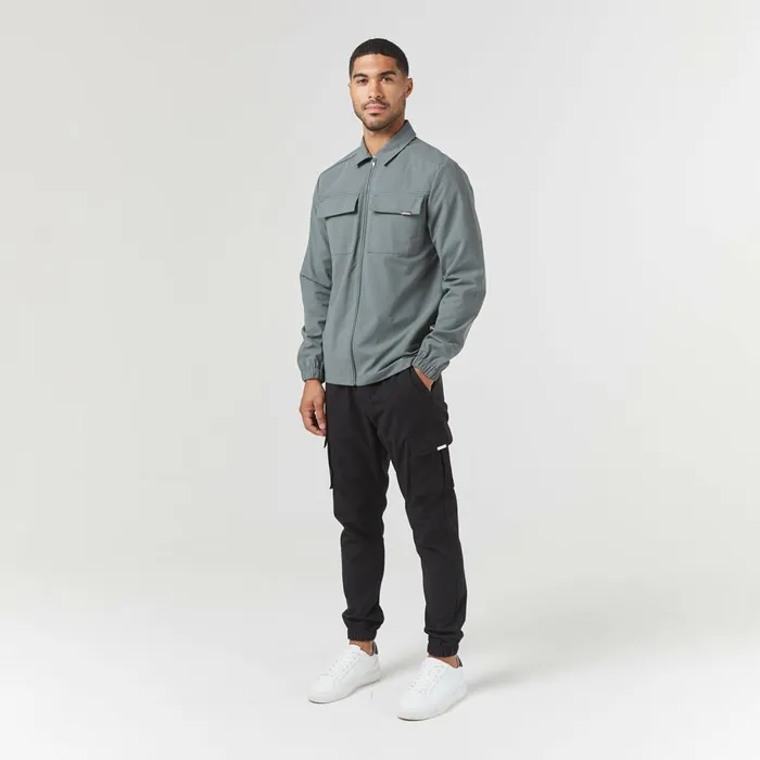 Closure London Smart Utility Overshirt Khaki Men Overshirts