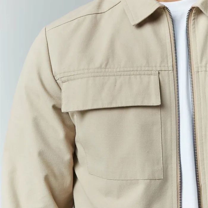 Closure London Smart Utility Overshirt Sand Men Overshirts