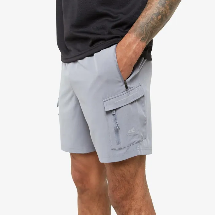 Closure London Tech Cargo Performance Short Mid Grey Men Shorts