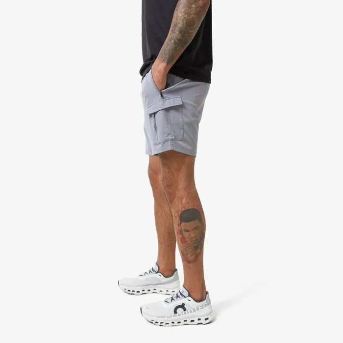 Closure London Tech Cargo Performance Short Mid Grey Men Shorts