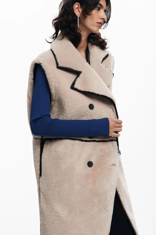 Coats And Jackets Women Desigual Detachable Coat Brown