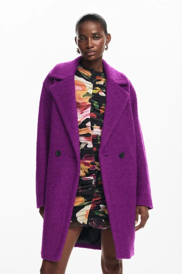 Coats And Jackets Women Desigual Long Coat Red