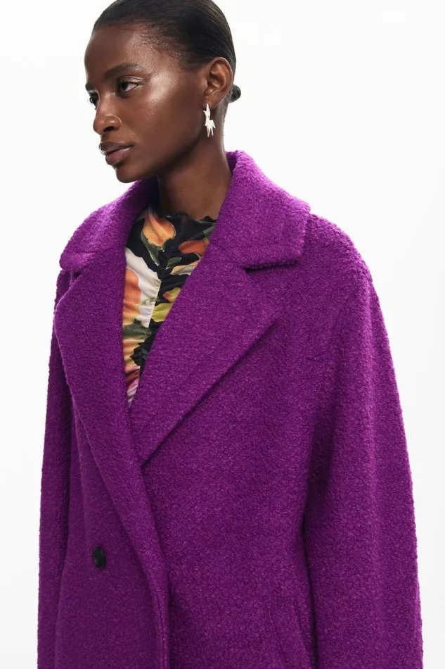 Coats And Jackets Women Desigual Long Coat Red