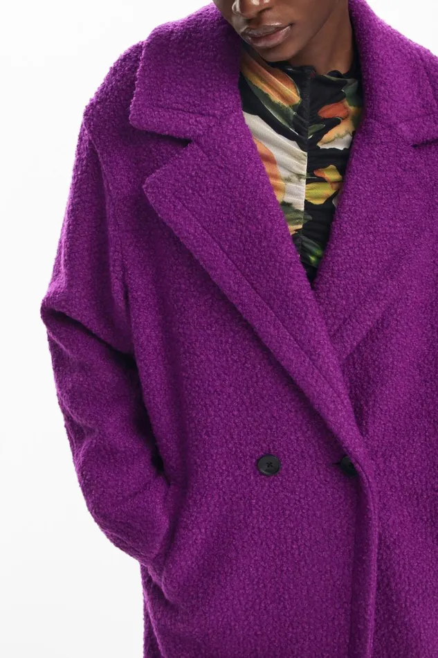 Coats And Jackets Women Desigual Long Coat Red