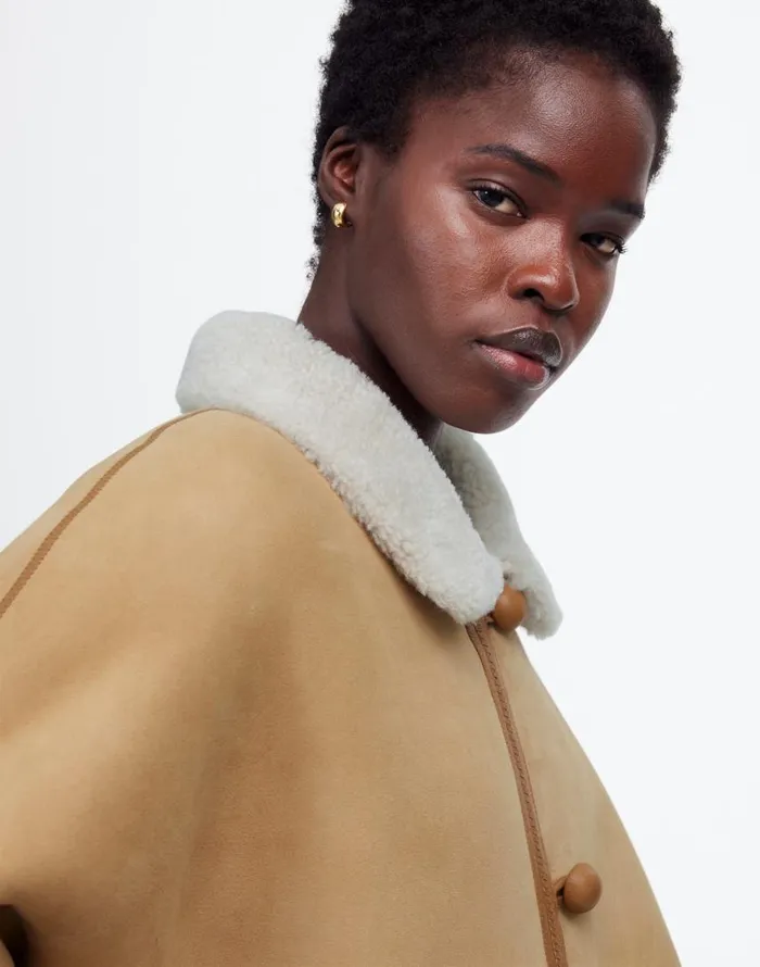 Coats Jackets Women Madewell Suede Oversized Long Jacket Winter White