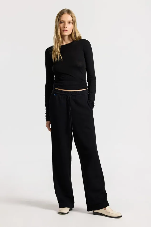 COTTON CITIZEN Boston Trouser Jet Black Women Sweatpants COTTON CITIZEN Boston Trouser Jet Black Women Sweatpants