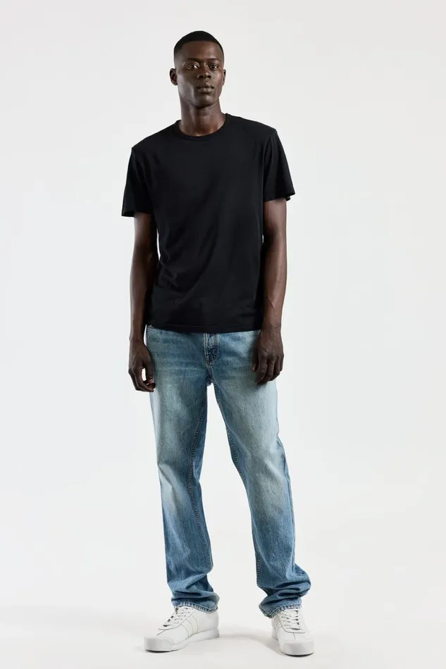 COTTON CITIZEN Classic Crewneck Tee Jet Black Men Tees COTTON CITIZEN Classic Crewneck Tee Jet Black Men Tees