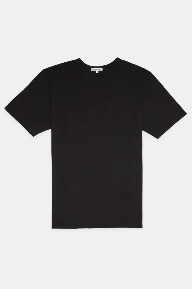 COTTON CITIZEN Classic Crewneck Tee Jet Black Men Tees COTTON CITIZEN Classic Crewneck Tee Jet Black Men Tees