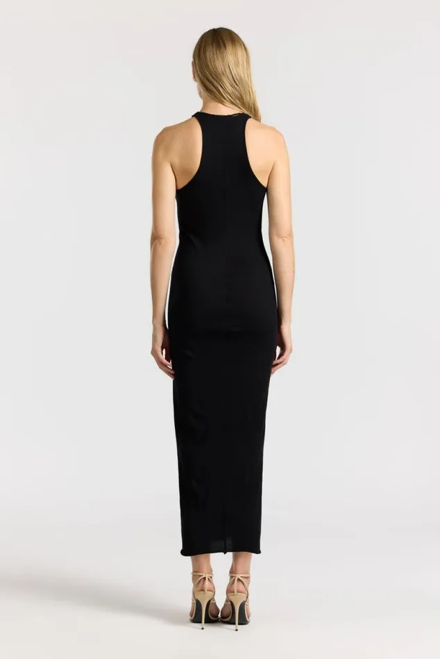 COTTON CITIZEN Marbella Maxi Dress Jet Black Women Dresses Skirts COTTON CITIZEN Marbella Maxi Dress Jet Black Women Dresses Skirts