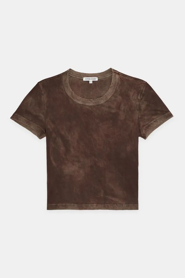 COTTON CITIZEN Standard Baby Tee Vintage Espresso Women Tees COTTON CITIZEN Standard Baby Tee Vintage Espresso Women Tees