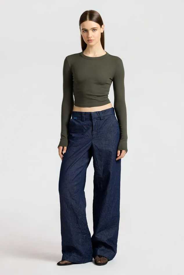 COTTON CITIZEN Verona Crop Shirt Alpine Women Shirts COTTON CITIZEN Verona Crop Shirt Alpine Women Shirts