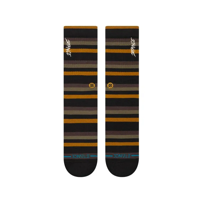 Cotton Crew Socks Slipping 8211 Black MenWomen Stance Crew