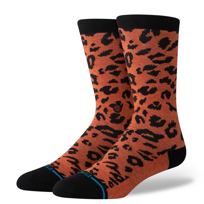 Cotton Crew Socks Spotted Out 8211 Black MenWomen Stance Crew