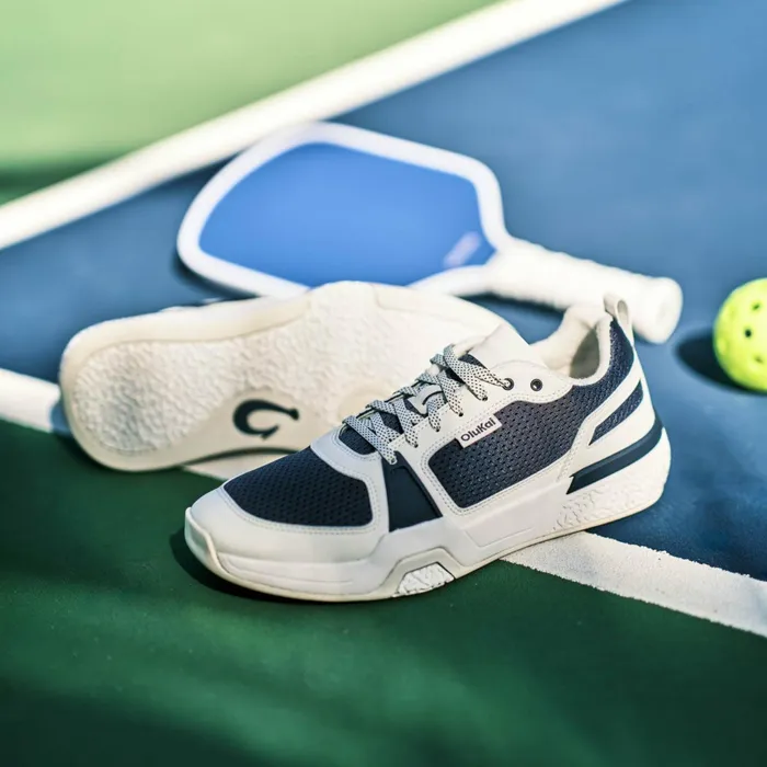 Court Men Olukai Anau Pickleball Shoes 8211 Mood Indigo Bright White