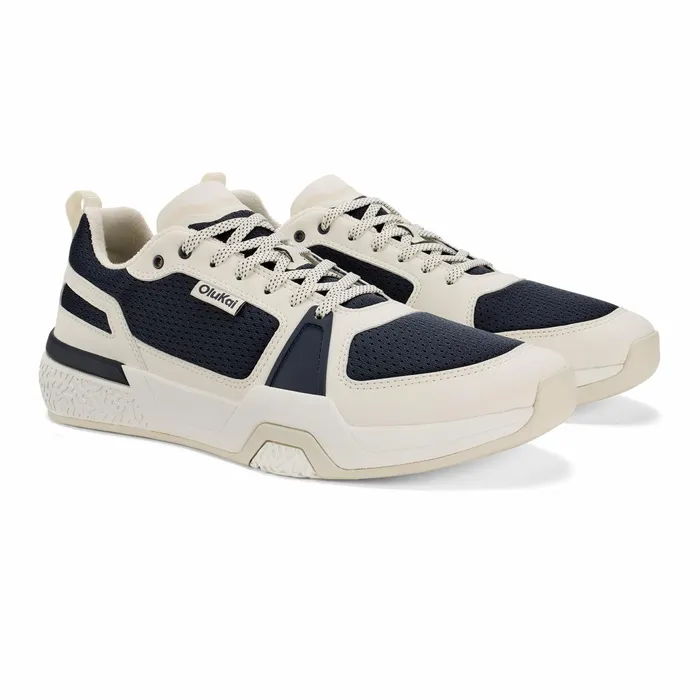 Court Men Olukai Anau Pickleball Shoes 8211 Mood Indigo Bright White