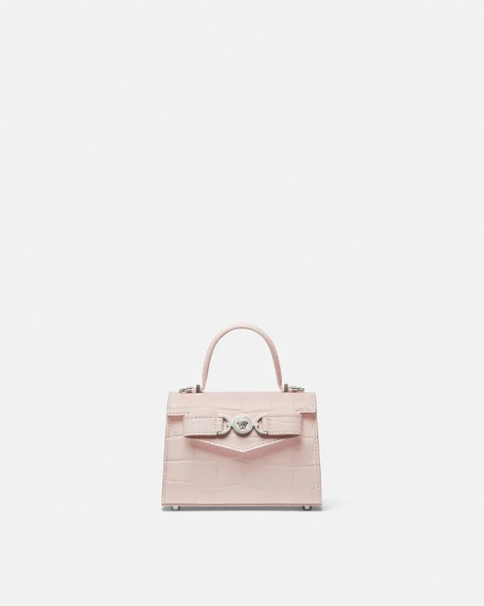 CrocEffect Medusa 03995 Mini Bag Light Pink Women Versace Top Handle
