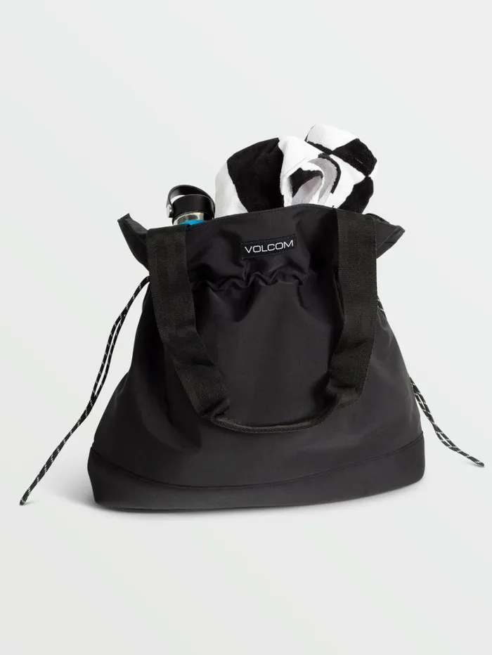 Crystal Cove Beach Tote 8211 Black Womens Volcom Bags and Backpacks